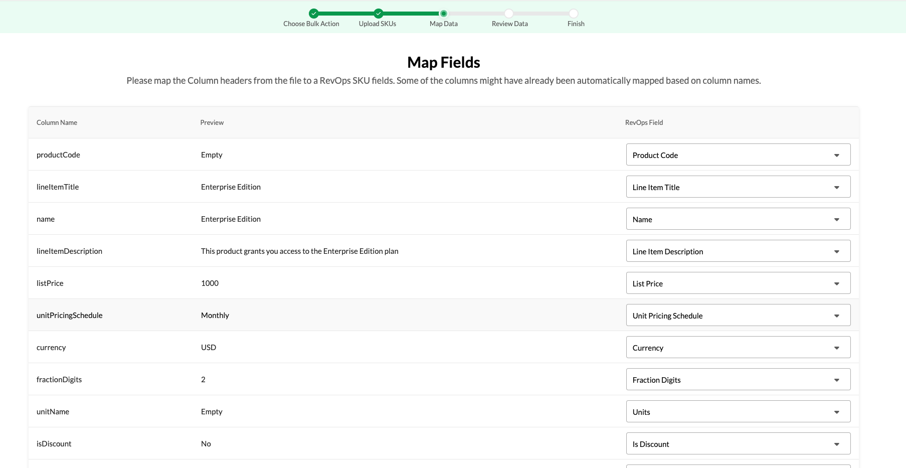 map data page