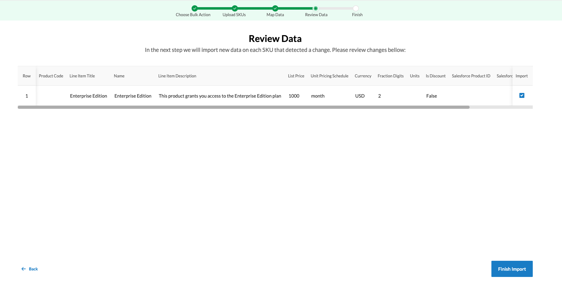 review data page