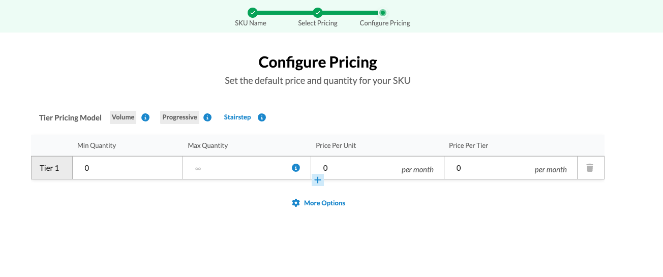 Stairstep Configure Pricing