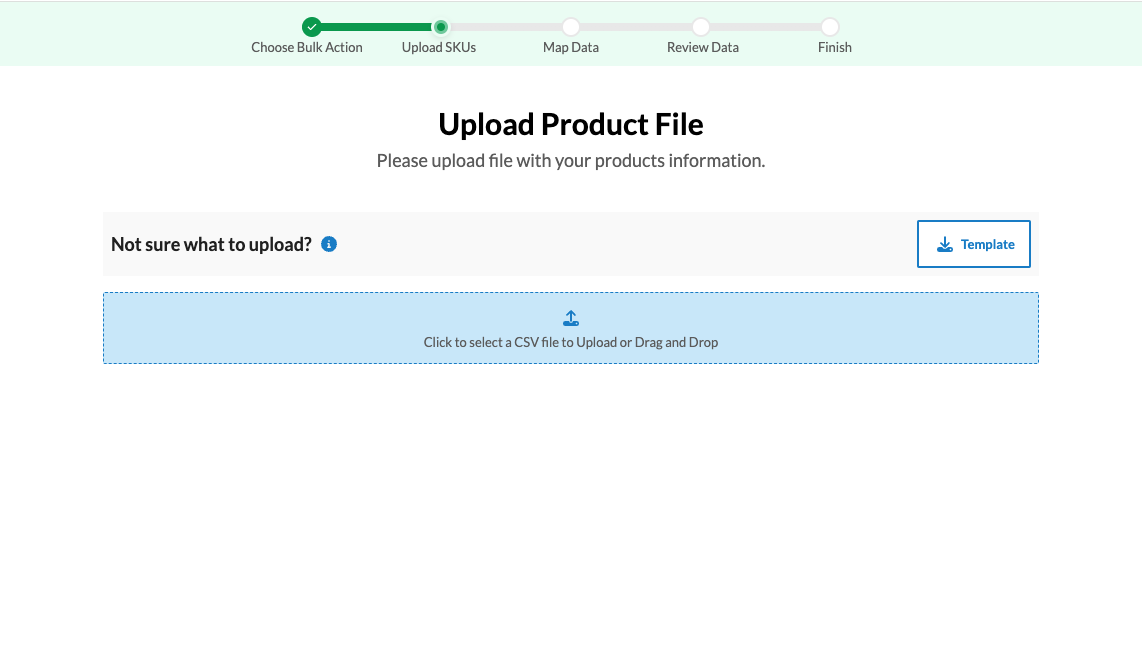 upload product file page